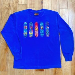 Rare Vintage Y2K World Industries Long Sleeve ( Flame Boy and Wet Willy )